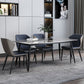 Modern Sintered Stone Table with 4 Legs Rectangle Table Dining Table with Metal Base Clearhalo ' dining_table' 'Dining Tables & Seating' 'Dining Tables' 'Furniture' 'furniture_dining_table' 'Kitchen & Dining Furniture' 'kitchen&dining_furn' 'kitchen' 'kitchen_dining_table' 3577455