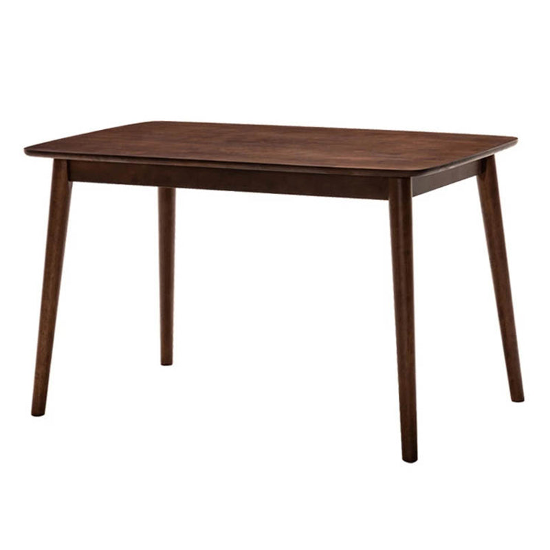 Contemporary Solid Wood Rectangle Shape Dining Table Kitchen Dining Table with 4 Legs Brown Clearhalo ' dining_table' 'Dining Tables & Seating' 'Dining Tables' 'Furniture' 'furniture_dining_table' 'Kitchen & Dining Furniture' 'kitchen&dining_furn' 'kitchen' 'kitchen_dining_table' 3577478