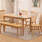 Contemporary Solid Wood Rectangle Shape Dining Table Kitchen Dining Table with 4 Legs Clearhalo ' dining_table' 'Dining Tables & Seating' 'Dining Tables' 'Furniture' 'furniture_dining_table' 'Kitchen & Dining Furniture' 'kitchen&dining_furn' 'kitchen' 'kitchen_dining_table' 3577479