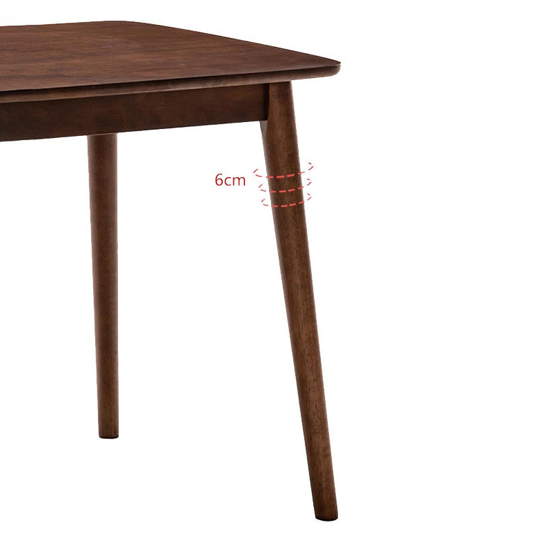 Contemporary Solid Wood Rectangle Shape Dining Table Kitchen Dining Table with 4 Legs Clearhalo ' dining_table' 'Dining Tables & Seating' 'Dining Tables' 'Furniture' 'furniture_dining_table' 'Kitchen & Dining Furniture' 'kitchen&dining_furn' 'kitchen' 'kitchen_dining_table' 3577484
