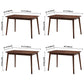 Contemporary Solid Wood Rectangle Shape Dining Table Kitchen Dining Table with 4 Legs Clearhalo ' dining_table' 'Dining Tables & Seating' 'Dining Tables' 'Furniture' 'furniture_dining_table' 'Kitchen & Dining Furniture' 'kitchen&dining_furn' 'kitchen' 'kitchen_dining_table' 3577487