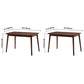 Contemporary Solid Wood Rectangle Shape Dining Table Kitchen Dining Table with 4 Legs Clearhalo ' dining_table' 'Dining Tables & Seating' 'Dining Tables' 'Furniture' 'furniture_dining_table' 'Kitchen & Dining Furniture' 'kitchen&dining_furn' 'kitchen' 'kitchen_dining_table' 3577488