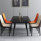 Dining Room Contemporary Sintered Stone Dining Table Rectangular Table with Metallic Base Clearhalo ' dining_table' 'Dining Tables & Seating' 'Dining Tables' 'furn' 'furn_dining_table' 'Furniture' 'furniture_dining_table' 'Kitchen & Dining Furniture' 'kitchen&dining_furn' 'kitchen' 'kitchen_dining_table' 3577494