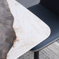 Modern Rectangle Shape Sintered Stone Dining Table Kitchen Dining Table with Double Pedestal Clearhalo ' dining_table' 'Dining Tables & Seating' 'Dining Tables' 'Furniture' 'furniture_dining_table' 'Kitchen & Dining Furniture' 'kitchen&dining_furn' 'kitchen' 'kitchen_dining_table' 3577511
