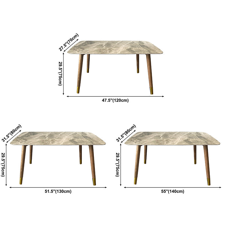 Modern Dining Room Sintered Stone Table with Metal Base Rectangle Dining Table for Restaurant Clearhalo ' dining_table' 'Dining Tables & Seating' 'Dining Tables' 'Furniture' 'furniture_dining_table' 'Kitchen & Dining Furniture' 'kitchen&dining_furn' 'kitchen' 'kitchen_dining_table' 3577522