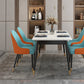 Modern Style Sintered Stone Dining Table White Rectangle Table with 4 Legs Clearhalo ' dining_table' 'Dining Tables & Seating' 'Dining Tables' 'furn' 'furn_dining_table' 'Furniture' 'furniture_dining_table' 'Kitchen & Dining Furniture' 'kitchen&dining_furn' 'kitchen' 'kitchen_dining_table' 3577537