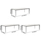 Rectangle Home Dining Table Sintered Stone Metal Frame Table with Four-leg Clearhalo ' dining_table' 'Dining Tables & Seating' 'Dining Tables' 'Furniture' 'furniture_dining_table' 'Kitchen & Dining Furniture' 'kitchen&dining_furn' 'kitchen' 'kitchen_dining_table' 3577550