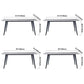 Minimalist Rectangle Sintered Stone Dining Table with Metal Base Dining Table for Restaurant Clearhalo ' dining_table' 'Dining Tables & Seating' 'Dining Tables' 'Furniture' 'furniture_dining_table' 'Kitchen & Dining Furniture' 'kitchen&dining_furn' 'kitchen' 'kitchen_dining_table' 3577575