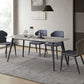 Minimalist Rectangle Sintered Stone Dining Table with Metal Base Dining Table for Restaurant Clearhalo ' dining_table' 'Dining Tables & Seating' 'Dining Tables' 'Furniture' 'furniture_dining_table' 'Kitchen & Dining Furniture' 'kitchen&dining_furn' 'kitchen' 'kitchen_dining_table' 3577577