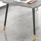 Contemporary Rectangle Shape Kitchen Dining Table Sintered Stone Dining Table with 4 Legs Base Clearhalo ' dining_table' 'Dining Tables & Seating' 'Dining Tables' 'Furniture' 'furniture_dining_table' 'Kitchen & Dining Furniture' 'kitchen&dining_furn' 'kitchen' 'kitchen_dining_table' 3577598