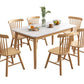 Rubberwood Solid Wood Dining Table Simplicity Dining Table with 4 Legs Clearhalo ' dining_table' 'Dining Tables & Seating' 'Dining Tables' 'Furniture' 'furniture_dining_table' 'Kitchen & Dining Furniture' 'kitchen&dining_furn' 'kitchen' 'kitchen_dining_table' 3577607