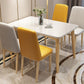 Rubberwood Modern Solid Wood Dining Table 4 Legs Base Table in Wood Color Clearhalo ' dining_table' 'Dining Tables & Seating' 'Dining Tables' 'Furniture' 'furniture_dining_table' 'Kitchen & Dining Furniture' 'kitchen&dining_furn' 'kitchen' 'kitchen_dining_table' 3577640
