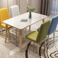 Rubberwood Modern Solid Wood Dining Table 4 Legs Base Table in Wood Color Clearhalo ' dining_table' 'Dining Tables & Seating' 'Dining Tables' 'Furniture' 'furniture_dining_table' 'Kitchen & Dining Furniture' 'kitchen&dining_furn' 'kitchen' 'kitchen_dining_table' 3577641