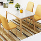 Rubberwood Modern Solid Wood Dining Table 4 Legs Base Table in Wood Color Clearhalo ' dining_table' 'Dining Tables & Seating' 'Dining Tables' 'Furniture' 'furniture_dining_table' 'Kitchen & Dining Furniture' 'kitchen&dining_furn' 'kitchen' 'kitchen_dining_table' 3577648