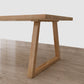 Modern Kitchen Solid Wood Dining Table Rectangle Shape Dining Table with Double Pedestal Clearhalo ' dining_table' 'Dining Tables & Seating' 'Dining Tables' 'Furniture' 'furniture_dining_table' 'Kitchen & Dining Furniture' 'kitchen&dining_furn' 'kitchen' 'kitchen_dining_table' 3577680