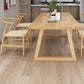 Modern Kitchen Solid Wood Dining Table Rectangle Shape Dining Table with Double Pedestal Clearhalo ' dining_table' 'Dining Tables & Seating' 'Dining Tables' 'Furniture' 'furniture_dining_table' 'Kitchen & Dining Furniture' 'kitchen&dining_furn' 'kitchen' 'kitchen_dining_table' 3577687