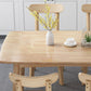 Oak Table Dining Table Contemporary Dinner Room Kitchen Table with 4-foot Clearhalo ' dining_table' 'Dining Tables & Seating' 'Dining Tables' 'Furniture' 'furniture_dining_table' 'Kitchen & Dining Furniture' 'kitchen&dining_furn' 'kitchen' 'kitchen_dining_table' 3577697