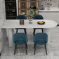 Free Form White Dining Table Sintered Stone Table Modern Style with 3 Legs Clearhalo ' dining_table' 'Dining Tables & Seating' 'Dining Tables' 'Furniture' 'furniture_dining_table' 'Kitchen & Dining Furniture' 'kitchen&dining_furn' 'kitchen' 'kitchen_dining_table' 3577706