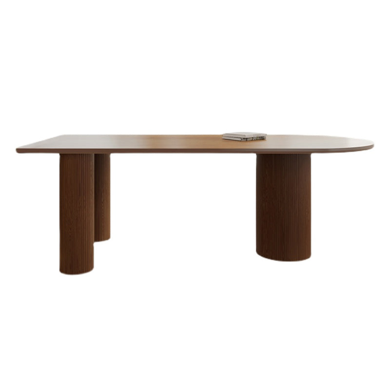 Contemporary Dining Table Solid Wood Table with 3 Legs for Dining Room Clearhalo ' dining_table' 'Dining Tables & Seating' 'Dining Tables' 'Furniture' 'furniture_dining_table' 'Kitchen & Dining Furniture' 'kitchen&dining_furn' 'kitchen' 'kitchen_dining_table' 3577714