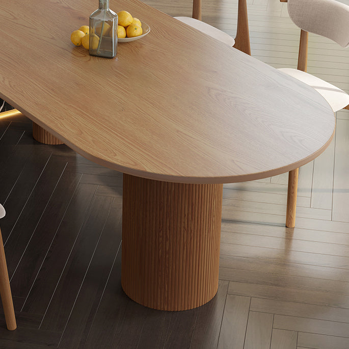 Contemporary Dining Table Solid Wood Table with 3 Legs for Dining Room Clearhalo ' dining_table' 'Dining Tables & Seating' 'Dining Tables' 'Furniture' 'furniture_dining_table' 'Kitchen & Dining Furniture' 'kitchen&dining_furn' 'kitchen' 'kitchen_dining_table' 3577715