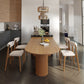 Contemporary Dining Table Solid Wood Table with 3 Legs for Dining Room Clearhalo ' dining_table' 'Dining Tables & Seating' 'Dining Tables' 'Furniture' 'furniture_dining_table' 'Kitchen & Dining Furniture' 'kitchen&dining_furn' 'kitchen' 'kitchen_dining_table' 3577722