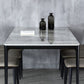 Modern Style Sintered Stone Dining Table Gray Rectangle Table with 4 Legs Clearhalo ' dining_table' 'Dining Tables & Seating' 'Dining Tables' 'Furniture' 'furniture_dining_table' 'Kitchen & Dining Furniture' 'kitchen&dining_furn' 'kitchen' 'kitchen_dining_table' 3577726