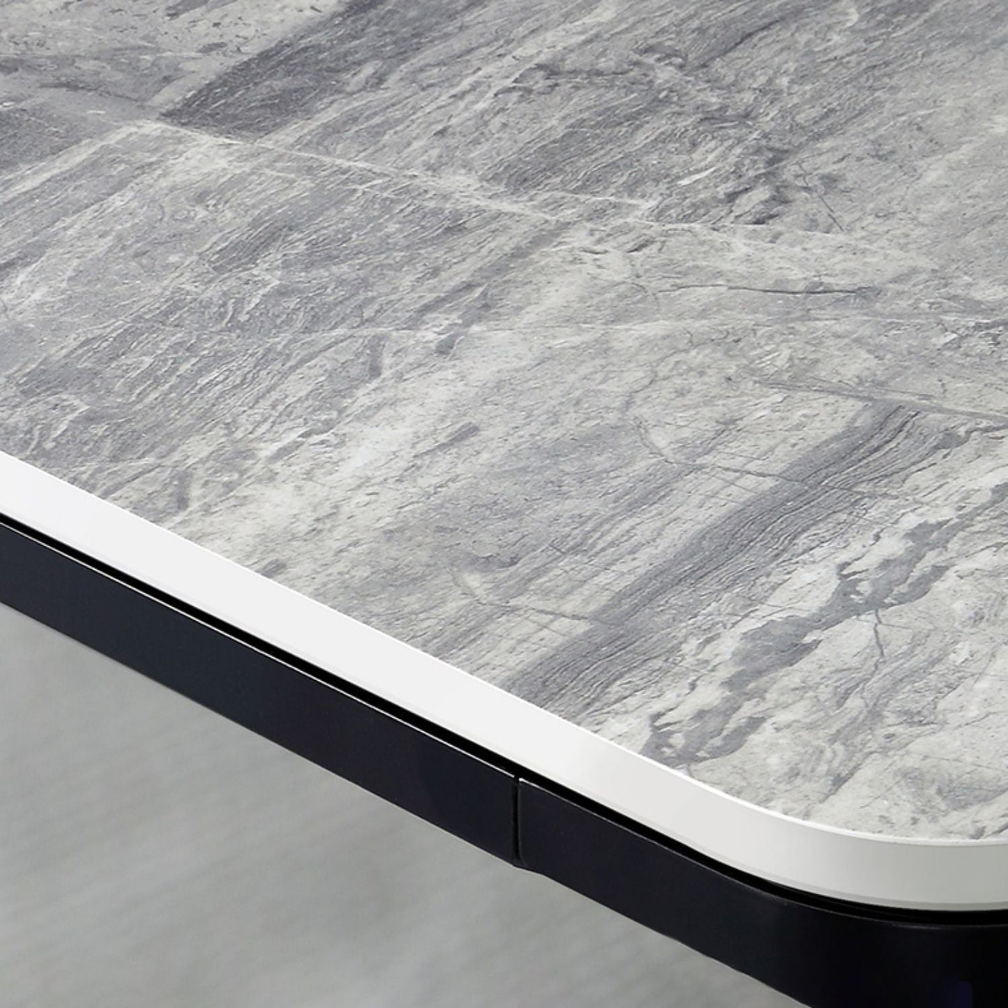 Modern Style Sintered Stone Dining Table Gray Rectangle Table with 4 Legs Clearhalo ' dining_table' 'Dining Tables & Seating' 'Dining Tables' 'Furniture' 'furniture_dining_table' 'Kitchen & Dining Furniture' 'kitchen&dining_furn' 'kitchen' 'kitchen_dining_table' 3577728