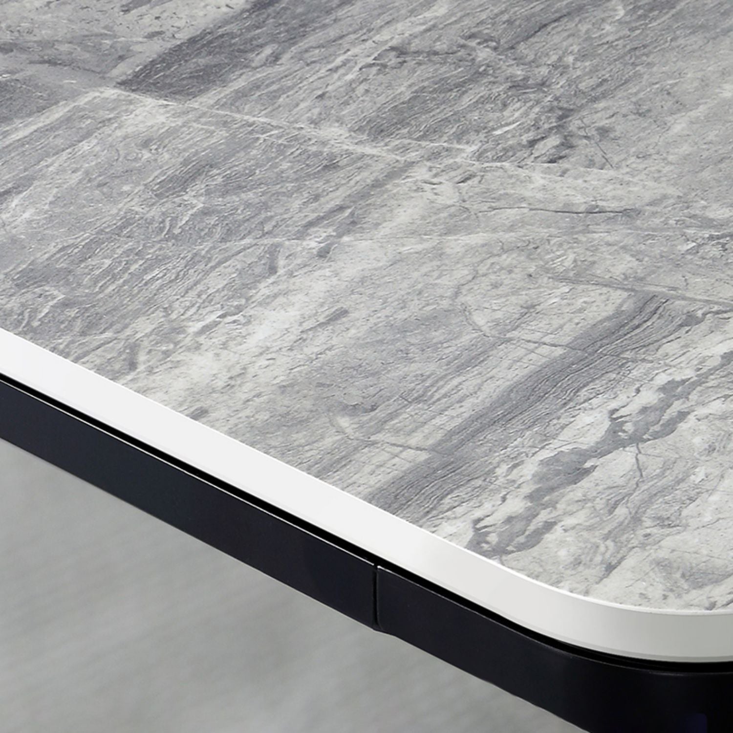 Modern Style Sintered Stone Dining Table Gray Rectangle Table with 4 Legs Clearhalo ' dining_table' 'Dining Tables & Seating' 'Dining Tables' 'Furniture' 'furniture_dining_table' 'Kitchen & Dining Furniture' 'kitchen&dining_furn' 'kitchen' 'kitchen_dining_table' 3577728