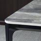 Modern Style Sintered Stone Dining Table Gray Rectangle Table with 4 Legs Clearhalo ' dining_table' 'Dining Tables & Seating' 'Dining Tables' 'Furniture' 'furniture_dining_table' 'Kitchen & Dining Furniture' 'kitchen&dining_furn' 'kitchen' 'kitchen_dining_table' 3577729