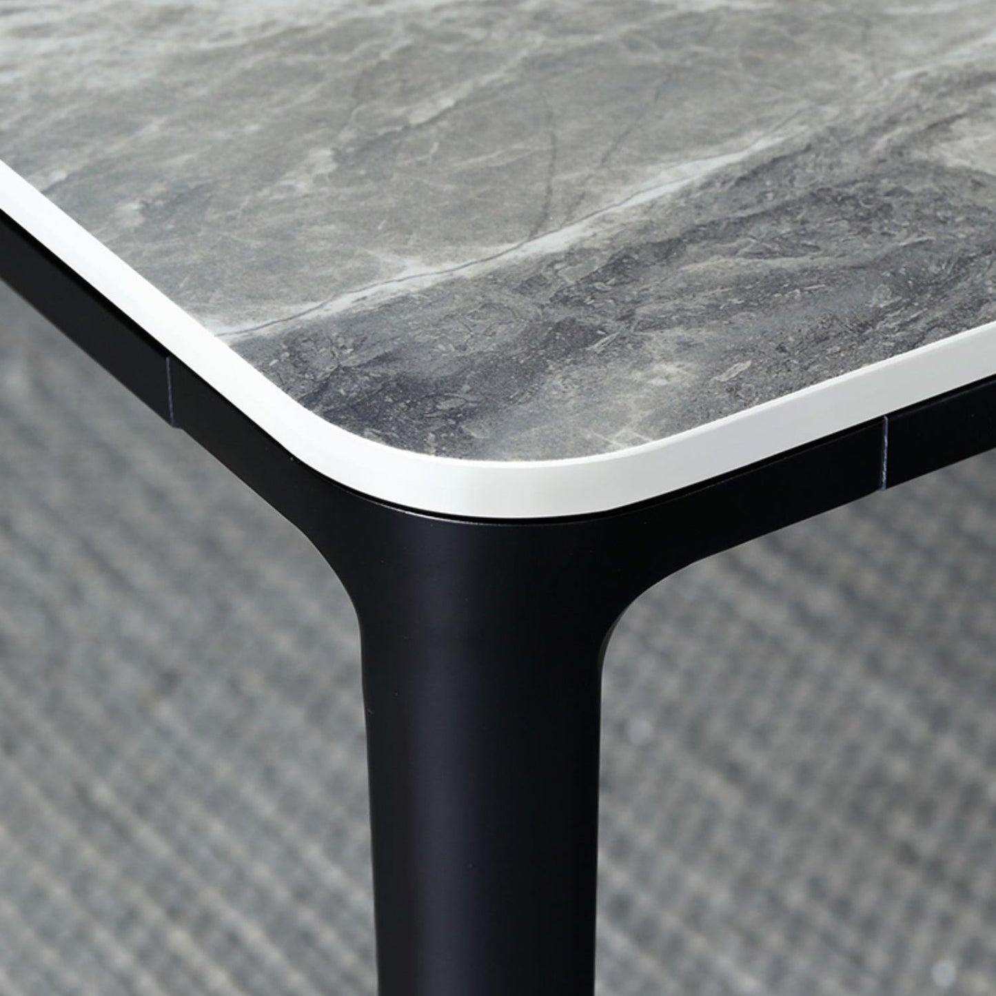 Modern Style Sintered Stone Dining Table Gray Rectangle Table with 4 Legs Clearhalo ' dining_table' 'Dining Tables & Seating' 'Dining Tables' 'Furniture' 'furniture_dining_table' 'Kitchen & Dining Furniture' 'kitchen&dining_furn' 'kitchen' 'kitchen_dining_table' 3577730