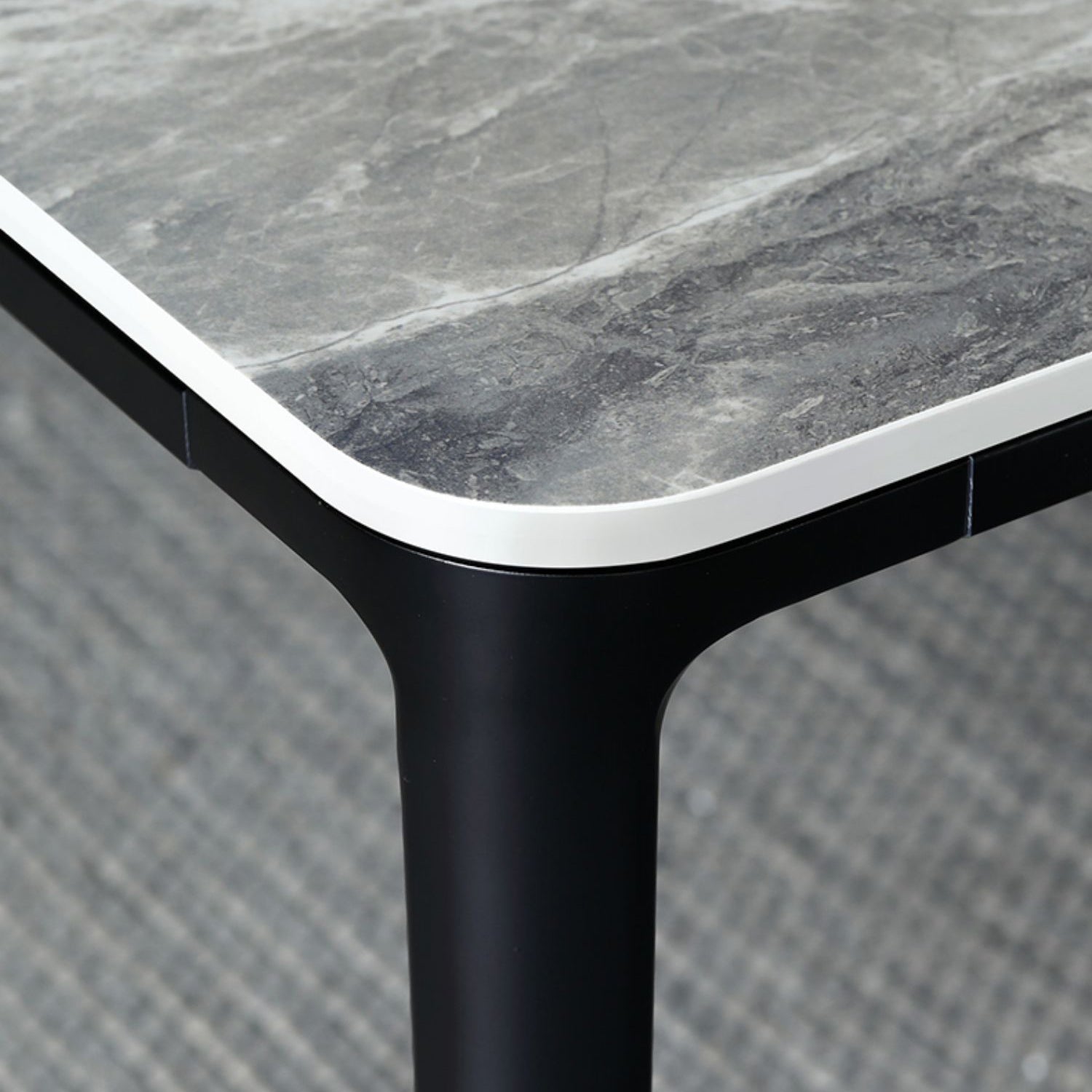 Modern Style Sintered Stone Dining Table Gray Rectangle Table with 4 Legs Clearhalo ' dining_table' 'Dining Tables & Seating' 'Dining Tables' 'Furniture' 'furniture_dining_table' 'Kitchen & Dining Furniture' 'kitchen&dining_furn' 'kitchen' 'kitchen_dining_table' 3577730