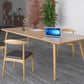 Modern Rectangle Pine Solid Wood Table 4 Legs Home Kitchen Dinner Furniture Clearhalo ' dining_table' 'Dining Tables & Seating' 'Dining Tables' 'Furniture' 'furniture_dining_table' 'Kitchen & Dining Furniture' 'kitchen&dining_furn' 'kitchen' 'kitchen_dining_table' 3577793