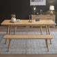 Modern Rectangle Pine Solid Wood Table 4 Legs Home Kitchen Dinner Furniture Clearhalo ' dining_table' 'Dining Tables & Seating' 'Dining Tables' 'Furniture' 'furniture_dining_table' 'Kitchen & Dining Furniture' 'kitchen&dining_furn' 'kitchen' 'kitchen_dining_table' 3577794