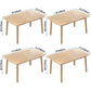 Modern Rectangle Pine Solid Wood Table 4 Legs Home Kitchen Dinner Furniture Clearhalo ' dining_table' 'Dining Tables & Seating' 'Dining Tables' 'Furniture' 'furniture_dining_table' 'Kitchen & Dining Furniture' 'kitchen&dining_furn' 'kitchen' 'kitchen_dining_table' 3577800