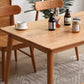 Solid Wood Modern Dining Table Brown Rectangle Table with 4 Legs for Home Use Clearhalo ' dining_table' 'Dining Tables & Seating' 'Dining Tables' 'Furniture' 'furniture_dining_table' 'Kitchen & Dining Furniture' 'kitchen&dining_furn' 'kitchen' 'kitchen_dining_table' 3577807