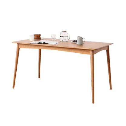 Solid Wood Modern Dining Table Brown Rectangle Table with 4 Legs for Home Use Clearhalo ' dining_table' 'Dining Tables & Seating' 'Dining Tables' 'Furniture' 'furniture_dining_table' 'Kitchen & Dining Furniture' 'kitchen&dining_furn' 'kitchen' 'kitchen_dining_table' 3577810