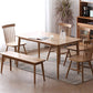 Solid Wood Modern Dining Table Brown Rectangle Table with 4 Legs for Home Use Clearhalo ' dining_table' 'Dining Tables & Seating' 'Dining Tables' 'Furniture' 'furniture_dining_table' 'Kitchen & Dining Furniture' 'kitchen&dining_furn' 'kitchen' 'kitchen_dining_table' 3577817