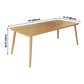 Dining Room Simple Solid Wood Rectangular Dining Table with 4 Legs Base Clearhalo ' dining_table' 'Dining Tables & Seating' 'Dining Tables' 'Furniture' 'furniture_dining_table' 'Kitchen & Dining Furniture' 'kitchen&dining_furn' 'kitchen' 'kitchen_dining_table' 3577838