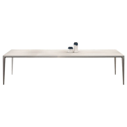 Contemporary Dining Table Sintered Stone Dining Table with 4 Metal Legs for Dining Room 70.9"L x 35.4"W x 29.5"H Clearhalo ' dining_table' 'Dining Tables & Seating' 'Dining Tables' 'Furniture' 'furniture_dining_table' 'Kitchen & Dining Furniture' 'kitchen&dining_furn' 'kitchen' 'kitchen_dining_table' 3577845