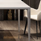 Contemporary Dining Table Sintered Stone Dining Table with 4 Metal Legs for Dining Room Clearhalo ' dining_table' 'Dining Tables & Seating' 'Dining Tables' 'Furniture' 'furniture_dining_table' 'Kitchen & Dining Furniture' 'kitchen&dining_furn' 'kitchen' 'kitchen_dining_table' 3577846