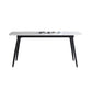 Sintered Stone Modern Style Dining Table Rectangle Table with 4 Legs for Home Clearhalo ' dining_table' 'Dining Tables & Seating' 'Dining Tables' 'Furniture' 'furniture_dining_table' 'Kitchen & Dining Furniture' 'kitchen&dining_furn' 'kitchen' 'kitchen_dining_table' 3577853