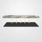 Sintered Stone Modern Style Dining Table Rectangle Table with 4 Legs for Home Clearhalo ' dining_table' 'Dining Tables & Seating' 'Dining Tables' 'Furniture' 'furniture_dining_table' 'Kitchen & Dining Furniture' 'kitchen&dining_furn' 'kitchen' 'kitchen_dining_table' 3577856