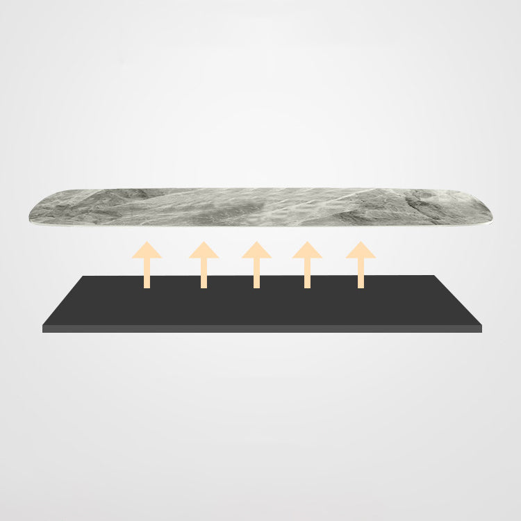 Sintered Stone Modern Style Dining Table Rectangle Table with 4 Legs for Home Clearhalo ' dining_table' 'Dining Tables & Seating' 'Dining Tables' 'Furniture' 'furniture_dining_table' 'Kitchen & Dining Furniture' 'kitchen&dining_furn' 'kitchen' 'kitchen_dining_table' 3577856