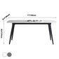 Sintered Stone Modern Style Dining Table Rectangle Table with 4 Legs for Home Clearhalo ' dining_table' 'Dining Tables & Seating' 'Dining Tables' 'Furniture' 'furniture_dining_table' 'Kitchen & Dining Furniture' 'kitchen&dining_furn' 'kitchen' 'kitchen_dining_table' 3577858