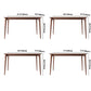 Pine Solid Wood Table Contemporary Rectangle Dining Table for Kitchen Home Clearhalo ' dining_table' 'Dining Tables & Seating' 'Dining Tables' 'Furniture' 'furniture_dining_table' 'Kitchen & Dining Furniture' 'kitchen&dining_furn' 'kitchen' 'kitchen_dining_table' 3577867