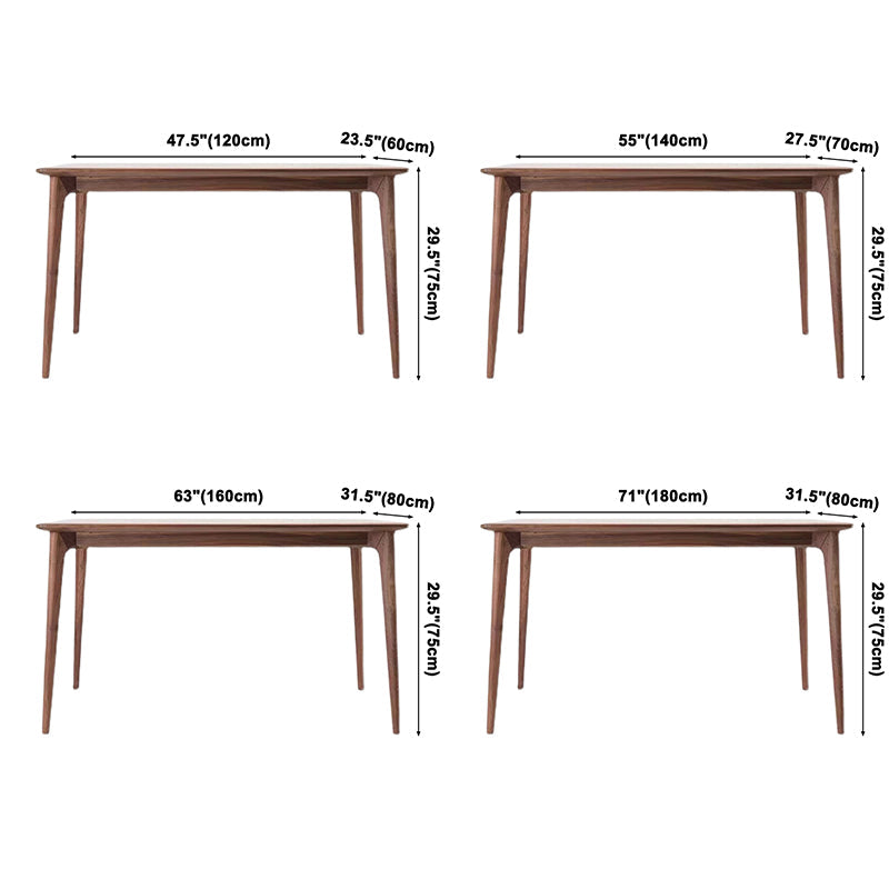 Pine Solid Wood Table Contemporary Rectangle Dining Table for Kitchen Home Clearhalo ' dining_table' 'Dining Tables & Seating' 'Dining Tables' 'Furniture' 'furniture_dining_table' 'Kitchen & Dining Furniture' 'kitchen&dining_furn' 'kitchen' 'kitchen_dining_table' 3577867