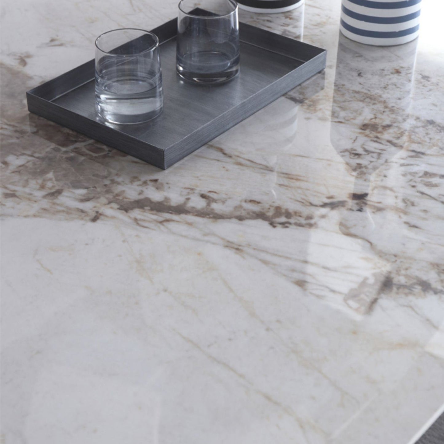 Metal Modern Rectangle Dining Table Sintered Stone Table for Dining Room Clearhalo ' dining_table' 'Dining Tables & Seating' 'Dining Tables' 'Furniture' 'furniture_dining_table' 'Kitchen & Dining Furniture' 'kitchen&dining_furn' 'kitchen' 'kitchen_dining_table' 3577873