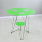 Round Tripod Dining Site Table Metal Dinette Table with Tempered Glass Green Clearhalo ' dining_table' 'Dining Tables & Seating' 'Dining Tables' 'Furniture' 'furniture_dining_table' 'Kitchen & Dining Furniture' 'kitchen&dining_furn' 'kitchen' 'kitchen_dining_table' 3577887