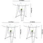 Round Tripod Dining Site Table Metal Dinette Table with Tempered Glass Clearhalo ' dining_table' 'Dining Tables & Seating' 'Dining Tables' 'Furniture' 'furniture_dining_table' 'Kitchen & Dining Furniture' 'kitchen&dining_furn' 'kitchen' 'kitchen_dining_table' 3577894