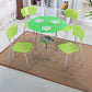 Round Tripod Dining Site Table Metal Dinette Table with Tempered Glass Clearhalo ' dining_table' 'Dining Tables & Seating' 'Dining Tables' 'Furniture' 'furniture_dining_table' 'Kitchen & Dining Furniture' 'kitchen&dining_furn' 'kitchen' 'kitchen_dining_table' 3577897